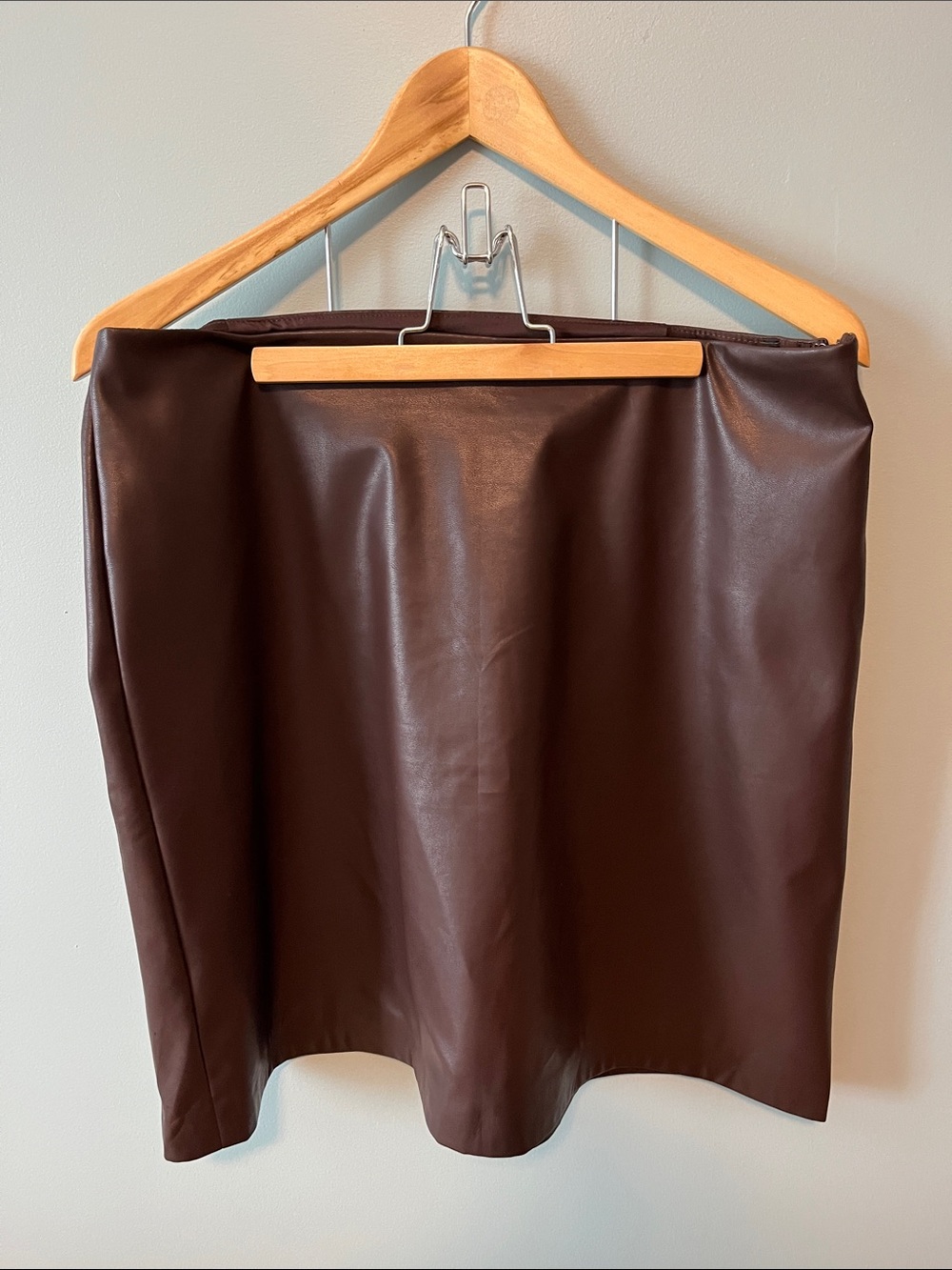 Calvin Klein pleather A-line. 12